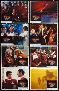 1g609 STAR TREK II 8 movie lobby cards '82 The Wrath of Khan, Leonard Nimoy, William Shatner
