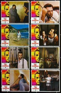 1g624 STRANGER 8 lobby cards '68 Luchino Visconti, Marcello Mastroianni, Anna Karina, Lo Straniero!