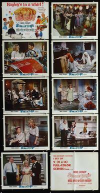 1g071 SUMMER MAGIC 9 movie lobby cards '63 Hayley Mills, Burl Ives, Dorothy McGuire, Deborah Walley