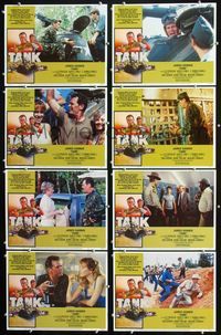 1g637 TANK 8 movie lobby cards '84 James Garner, C. Thomas Howell, border art by Craig!