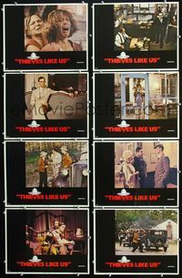 1g648 THIEVES LIKE US 8 movie lobby cards '74 Robert Altman, Keith Carradine, Shelley Duvall