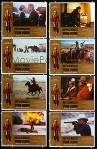 1g658 TOM HORN 8 movie lobby cards '80 they couldn't bring enough men to bring Steve McQueen down!