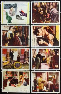 1g660 TOO MANY THIEVES 8 int'l movie lobby cards '66 Peter Falk, Britt Ekland, Joanna Barnes