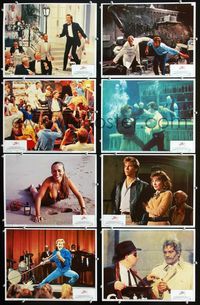 1g661 TOP SECRET 8 movie lobby cards '84 Val Kilmer in Zucker Bros. James Bond spy spoof!