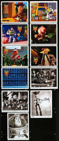 1g017 TOY STORY 2 11 movie lobby cards '99 Disney and Pixar animated sequel!