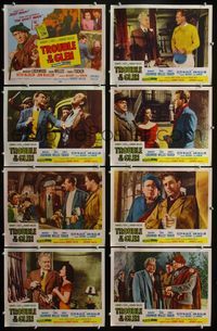 1g670 TROUBLE IN THE GLEN 8 movie lobby cards '54 Orson Welles & Margaret Lockwood in Scotland!