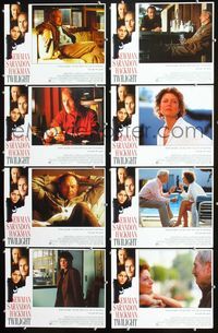 1g673 TWILIGHT 8 lobby cards '97 Paul Newman, Susan Sarandon, Gene Hackman, Stockard Channing