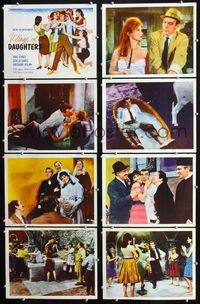1g691 VILLAGE OF DAUGHTERS 8 lobby cards '62 Eric Sykes, Scilla Gabel, English comedy!