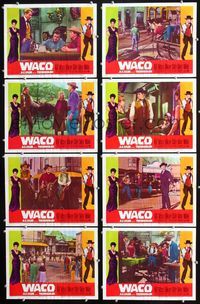 1g700 WACO 8 movie lobby cards '66 Howard Keel, sexy Jane Russell, Brian Donlevy, Wendell Corey