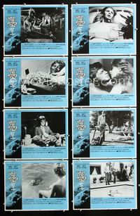 1g714 WHAT THE PEEPER SAW 8 movie lobby cards '72 Mark Lester, sexy Britt Ekland, Hardy Kruger