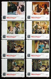 1g715 WHERE'S POPPA 8 movie lobby cards '70 George Segal, Ruth Gordon, Ron Leibman, Trish Van Devere