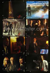 1g733 X-FILES 8 movie lobby cards '98 David Duchovny, Gillian Anderson, Martin Landau, sci-fi!