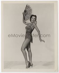 1h010 ANN MILLER 8x10.25 movie still '40s sexiest full-length shot in skimpy costume holding fan!