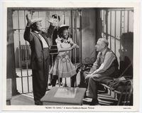 1h041 BORN TO SING 8x10.25 movie still '42 Virginia Weidler in blackface in jail!
