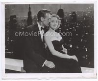 1h101 FOUNTAINHEAD 8.25x10 '49 great close portrait of Gary Cooper & Pat Neal by New York skyline!