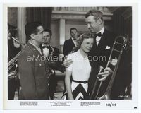 1h118 GLENN MILLER STORY 8x10.25 movie still R60 June Allyson & James Stewart with trombone!