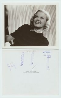 1h172 JEAN HARLOW candid 8x10 movie still '37 great candid smiling close up by Ted Allan!