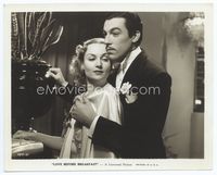 1h193 LOVE BEFORE BREAKFAST 8x10 still '36 best romantic close up of Carole Lombard & Cesar Romero!