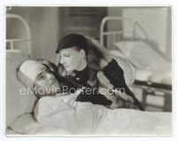 1h205 MATA HARI 7.5x9.75 still '31 Greta Garbo in great hat & coat visits bandaged Ramon Novarro!