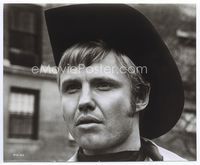 1h207 MIDNIGHT COWBOY 8x10 movie still '69 super close portrait of Jon Voight in cowboy hat!