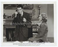 1h217 MR. SMITH GOES TO WASHINGTON 8x10.25 '39Jean Arthur smiles at excited Jimmy Stewart on phone!