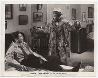 1h234 OVER THE GOAL 8x10.25 still '37 William Hopper & Eddie Rochester Anderson in raccoon coat!