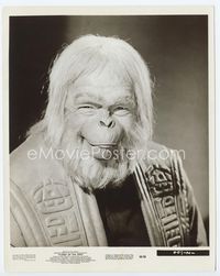 1h244 PLANET OF THE APES 8x10 still '68 Maurice Evans close up in costume & make-up as Dr. Zaius!
