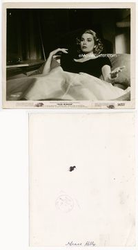 1h257 REAR WINDOW 8x10.25 movie still '54 best reclining portrait of sexy Grace Kelly!
