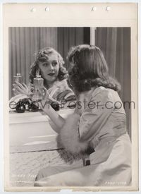 1h284 SHIRLEY ROSS key book still '30s admiring herself in mirror holding vintage perfume bottle!