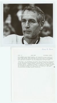 1h291 SLAP SHOT 8x10 movie still '77 great close portrait of hockey player Paul Newman!