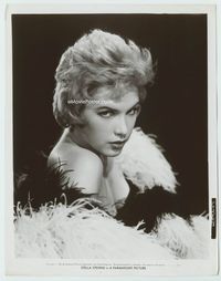 1h308 STELLA STEVENS 8x10 movie still '51 great super sexy close portrait wrapped in feather boa!