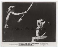 1h310 STRAIT-JACKET 8x10 movie still '64 crazed ax murderer Joan Crawford in action!