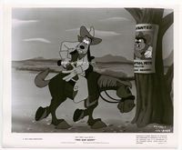 1h342 TWO GUN GOOFY 8.25x10 still '52 great image on horseback by wanted poster for Pistol Pete!