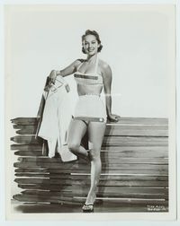 1h348 VERA MILES 8x10 movie still '50s sexy young portrait in swimsuit holding her glasses!