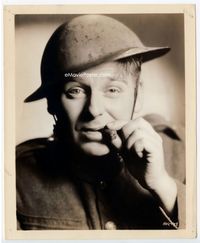 1h374 YOU'RE IN THE ARMY NOW 8x10 still '37 Wallace Ford close portrait in uniform smoking cigar!