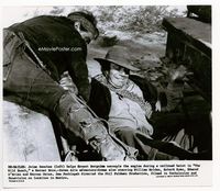 1h365 WILD BUNCH 8x9.25 movie still '69 Sam Peckinpah, Jaime Sanchez helps Ernest Borgnine!