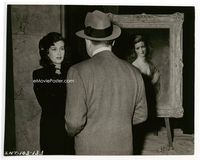 1h369 WOMAN IN THE WINDOW key book still '44 Edward G. Robinson & Joan Bennett stand by painting!