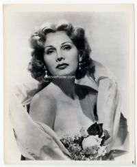 1h214 MOULIN ROUGE 8x10 movie still '53 Zsa Zsa Gabor sexy close portrait in cool outfit!