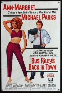 1i101 BUS RILEY'S BACK IN TOWN 1sh '65 wild & scandalous things happens when Ann-Margret's around!