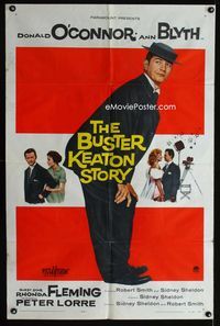 1i102 BUSTER KEATON STORY one-sheet '57 Donald O'Connor as The Great Stoneface comedian, Ann Blyth