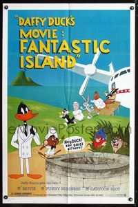 1i143 DAFFY DUCK'S MOVIE: FANTASTIC ISLAND 1sh '83 Daffy Duck, Bugs Bunny, Sylvester, Yosemite Sam