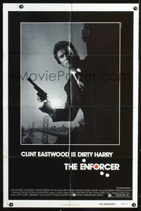 1i211 ENFORCER one-sheet movie poster '76 photo of Clint Eastwood is Dirty Harry by Bill Gold!