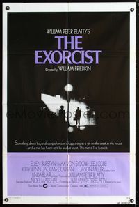 1i217 EXORCIST one-sheet movie poster '74 William Friedkin, Max Von Sydow, horror classic!