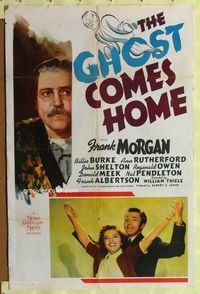 1i248 GHOST COMES HOME one-sheet movie poster '40 Frank Morgan, Ann Rutherford, John Shelton