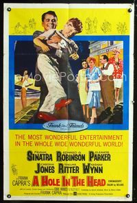 1i291 HOLE IN THE HEAD one-sheet movie poster '59 Frank Sinatra, Edward G. Robinson, Frank Capra