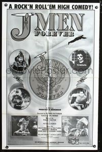 1i336 J-MEN FOREVER one-sheet poster '79 a rock & roll 'em high comedy, wacky marijuana images!