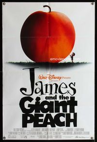 1i324 JAMES & THE GIANT PEACH DS one-sheet movie poster '96 Walt Disney animated fantasy cartoon!