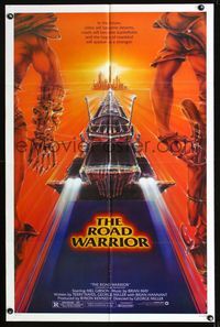 1i407 MAD MAX 2: THE ROAD WARRIOR one-sheet '81 Mel Gibson, Mad Max returns, art by Commander!