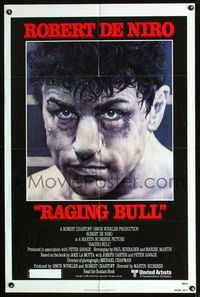 1i552 RAGING BULL one-sheet movie poster '80 Robert De Niro, Martin Scorsese, boxing classic!
