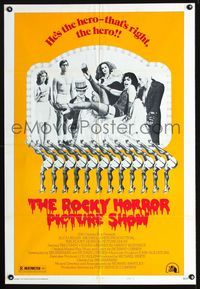 1i580 ROCKY HORROR PICTURE SHOW style B one-sheet movie poster '75 Tim Curry's sexy legs!